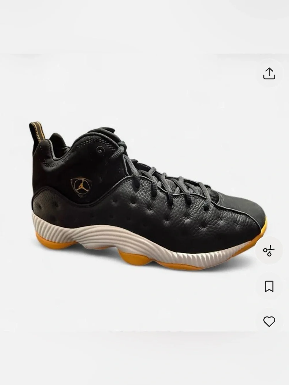 Jordan Black/Taxi Yellow Basketball Sneakers Brand New Never Worn